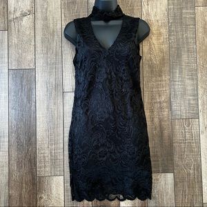 Forever 21 black lace dress medium new with tags